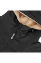 2024 Nyord Sherpa Wool Lined Change Robe NCRAD - Black / Ecru